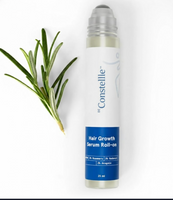 Constelle Rosemary Hair Growth Serum Roll On 25 ml | 3% Rosemary | 2% Aminexil | 3% Redensy l 2% Anagain | Precision Scalp Applicator | Paraben & Sulphate Free | Non oily and mess free